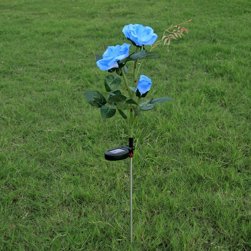 3LED Solar Rose Flower Light