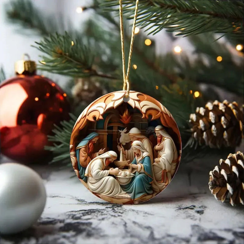 Nativity Christmas ornament