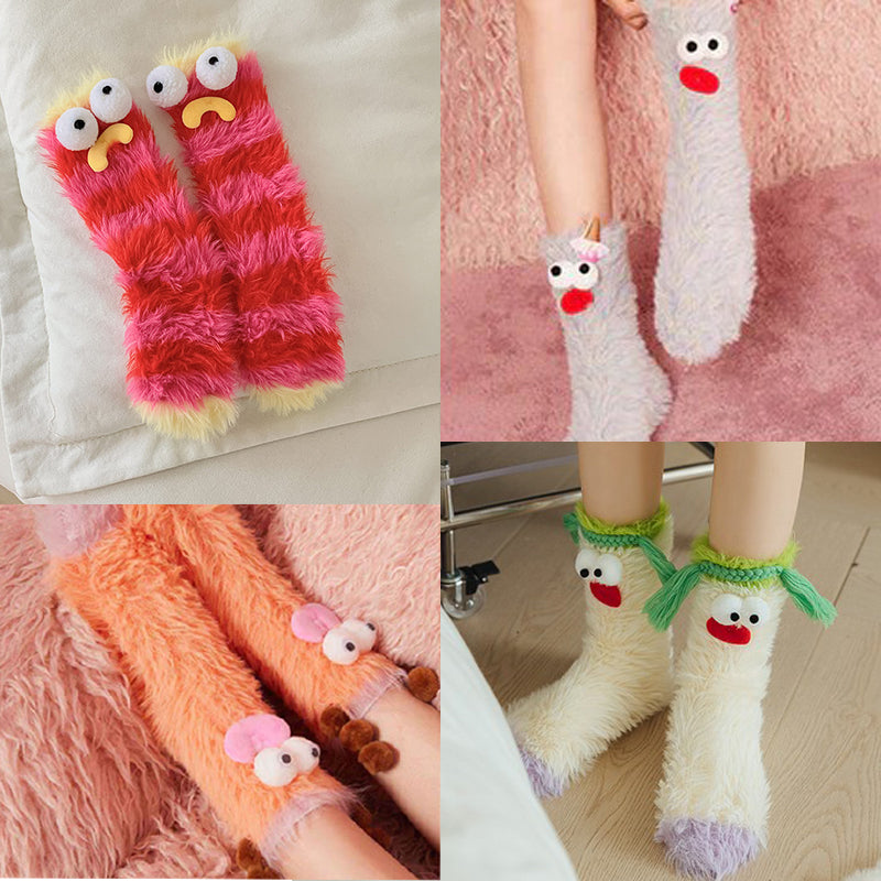 🥳🧦Coral velvet three-dimensional quirky socks