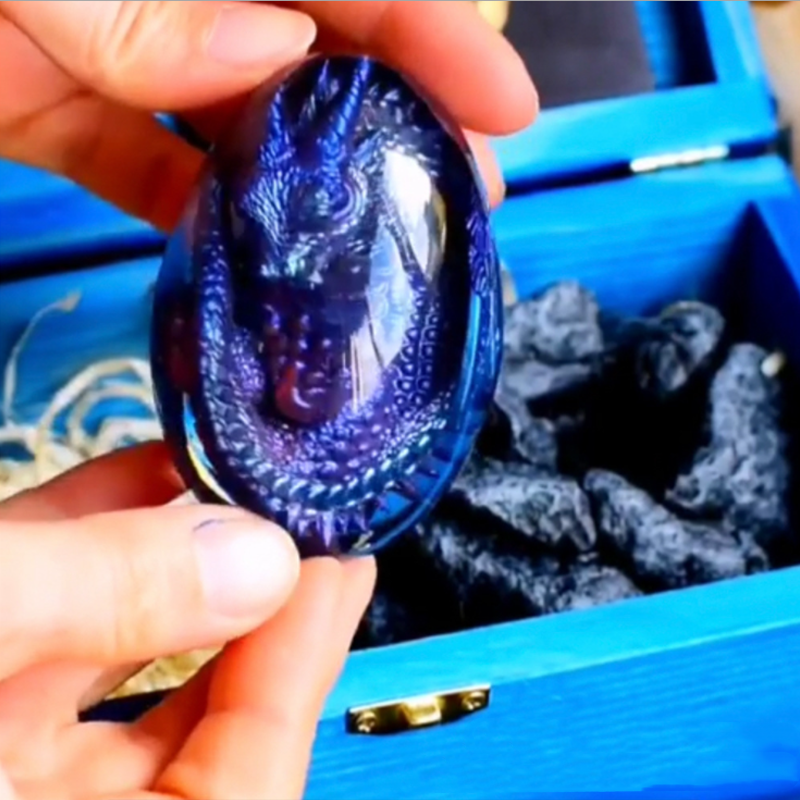 Resin Transparent Lava Dragon Egg Souvenir Gift