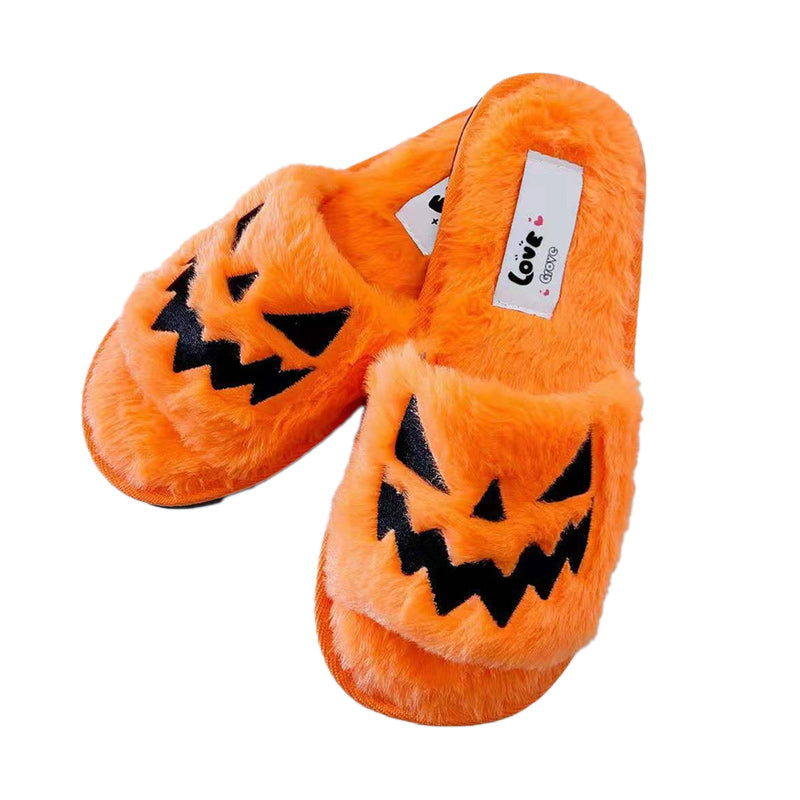 Halloween Pumpkin Lantern Slippers