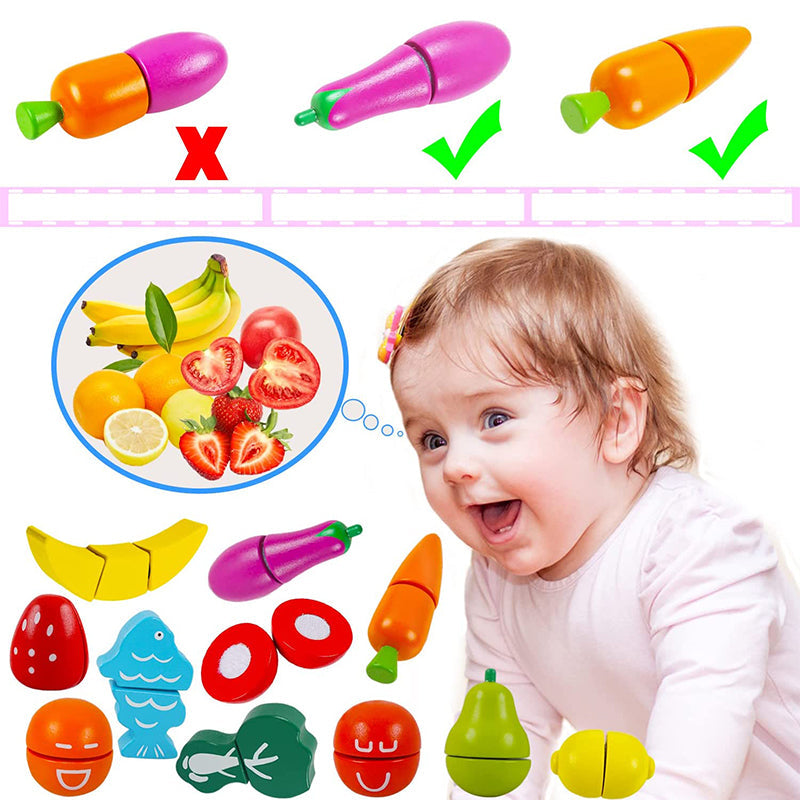 Wooden Play Food Toy（13pcs）