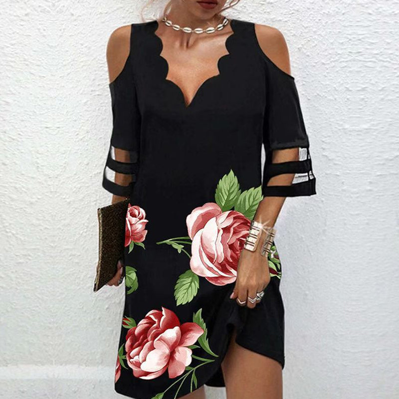 Flower Mesh Dress