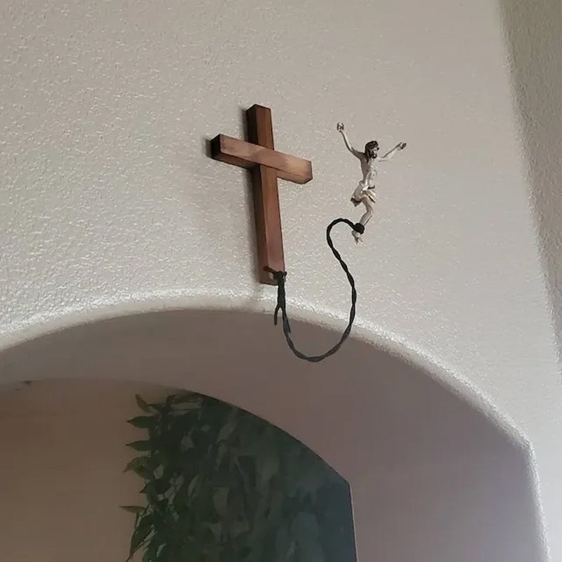 Bungee Jumping Jesus Religious Decoration