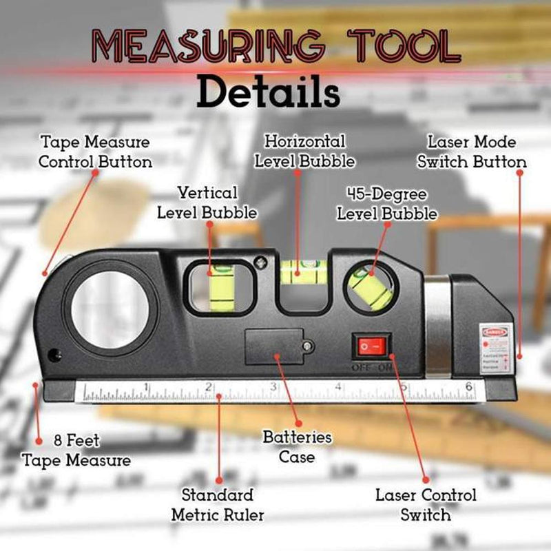 Multipurpose Laser Level 4 In 1 Laser Measuring Tool