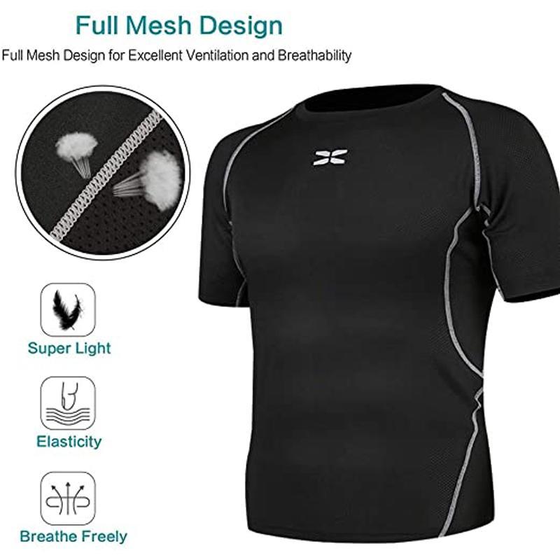 Men tight-fitting short-sleeved sportswear