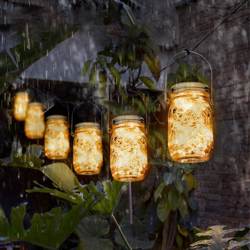 6-Pack Mason Jar Solar Lights