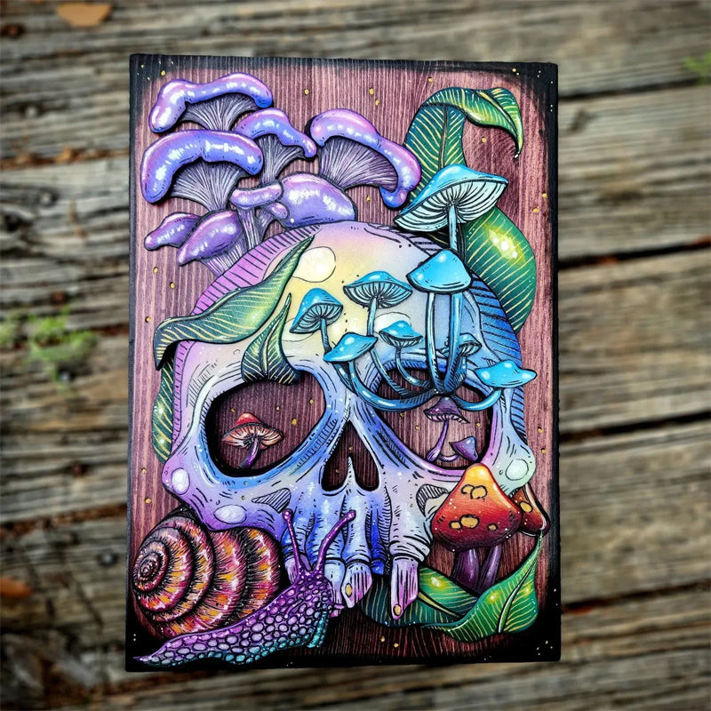 Skull And Nature Hidden Key Box