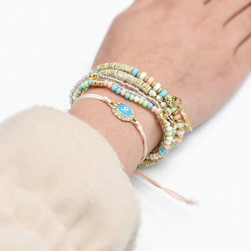 Multi-Layer Rice Bead Bracelets