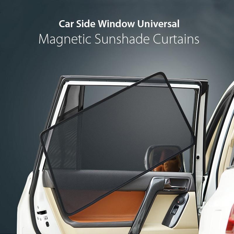 Car Side Window Magnetic Sunshade Curtains