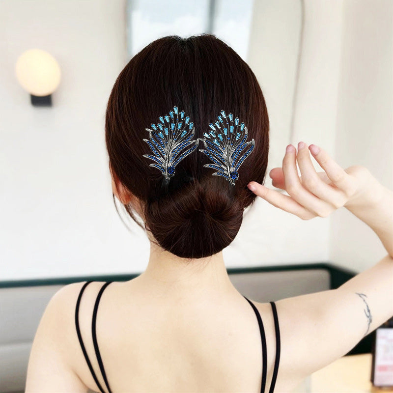 🌺Rhinestone Flower Hair Clip