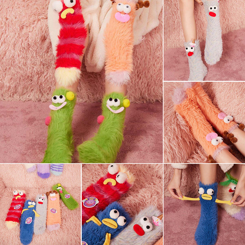 🥳🧦Coral velvet three-dimensional quirky socks