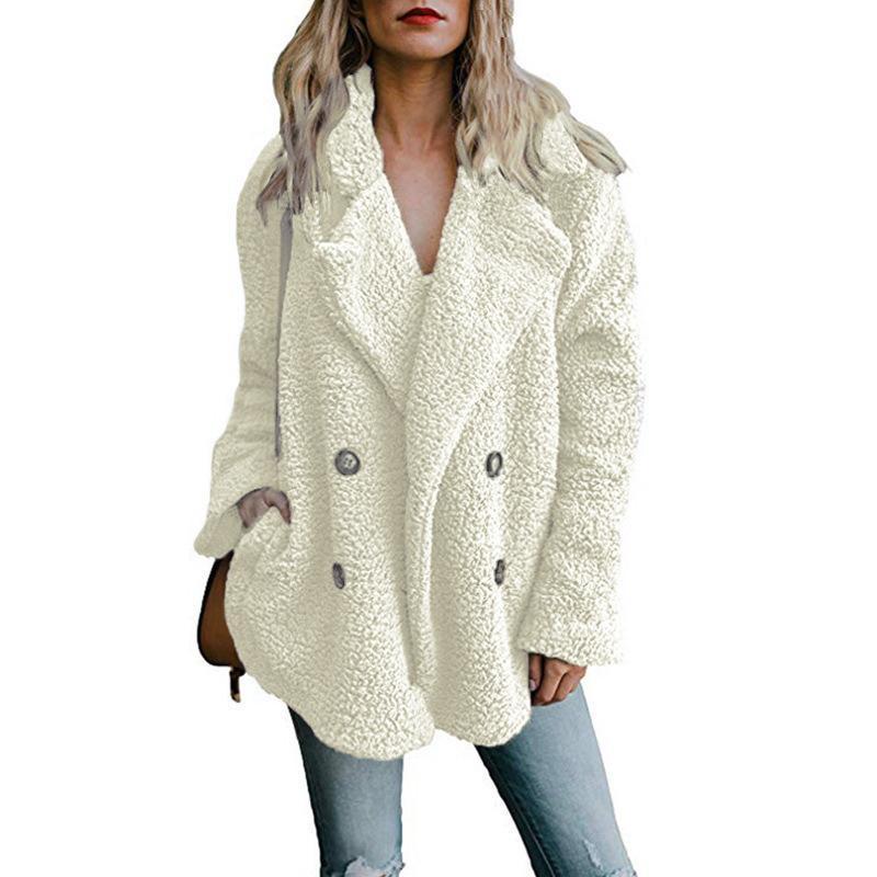 Warm Plush Coat Lapel Jacket