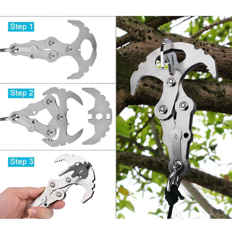 Stainless Steel Survival Folding Grappling Gravity Hook