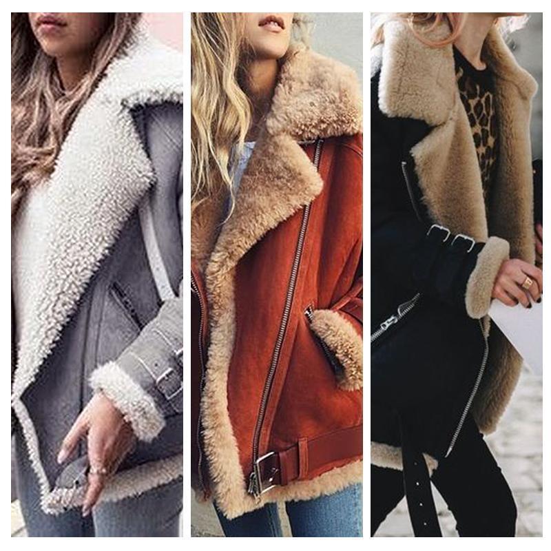 The Warm Casual Faux Fur Fleece Coat