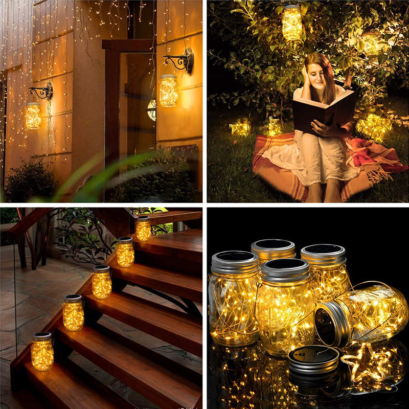 6-Pack Mason Jar Solar Lights