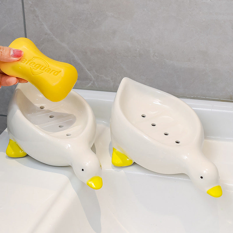 Ceramic Duck Soap Box