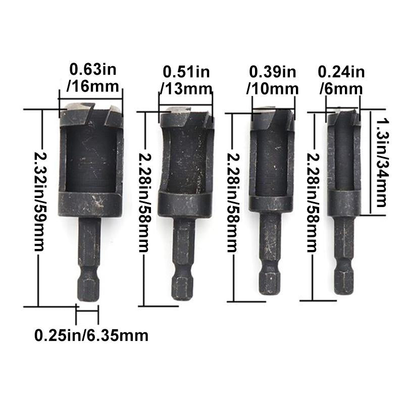 Hex Shank Woodworking Drill Bit Set