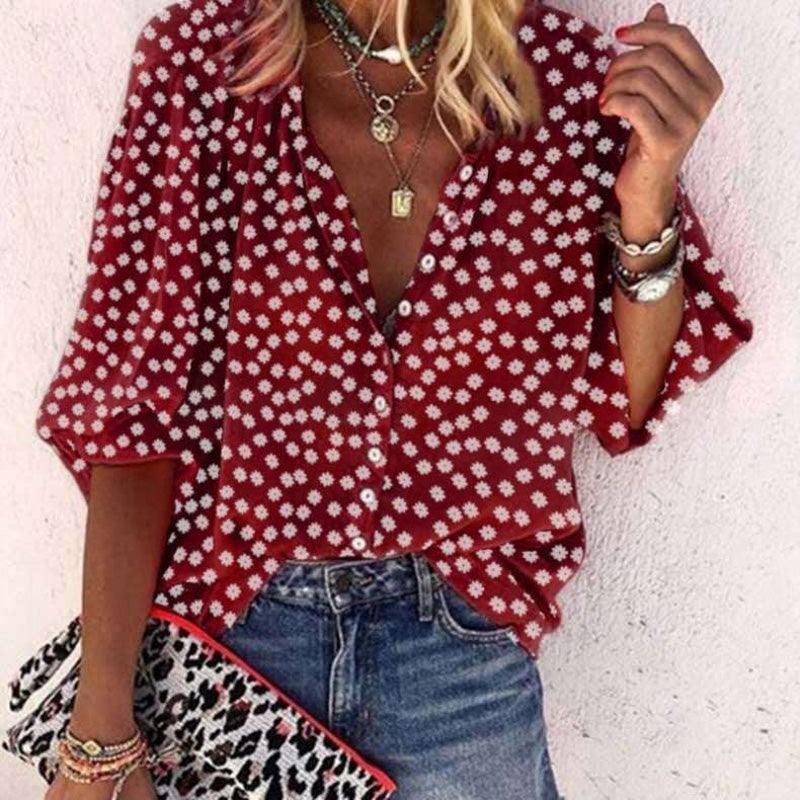 Printed Lapel Shirt