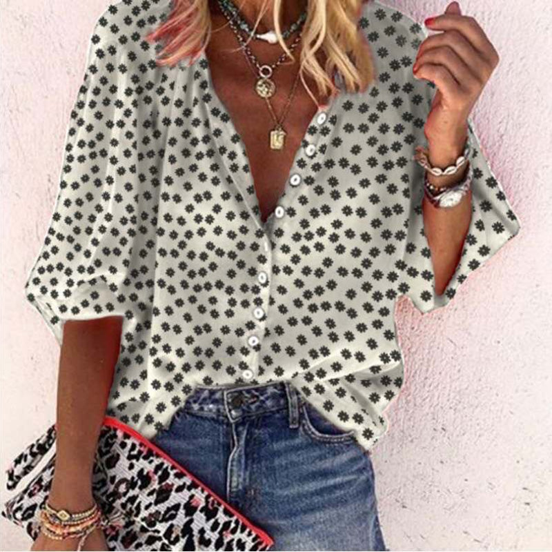 Printed Lapel Shirt