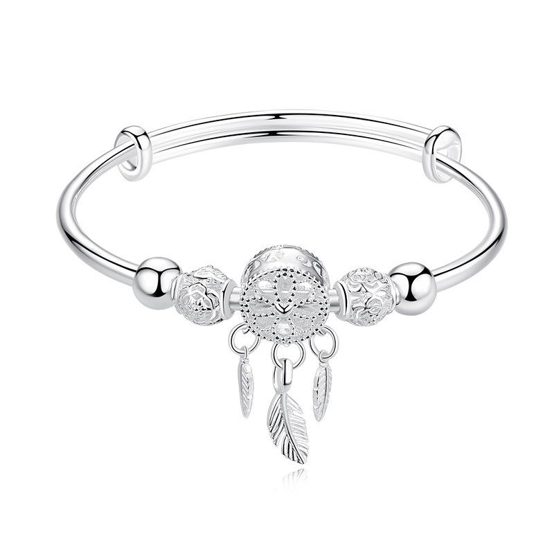 Dreamcatcher Feather Charm Bracelet