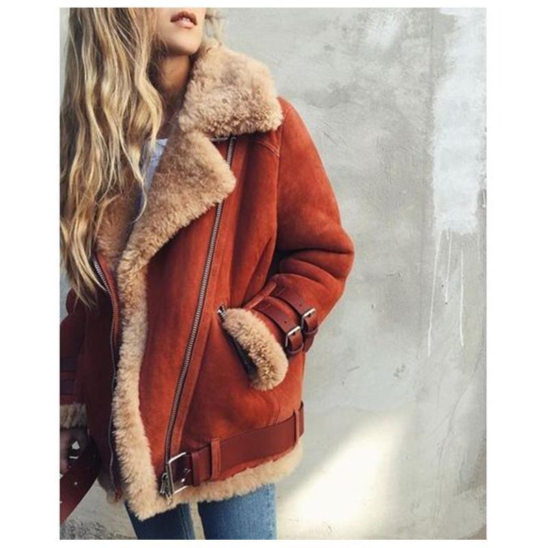 The Warm Casual Faux Fur Fleece Coat