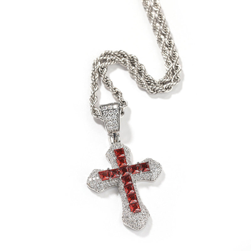 Hip Hop Zircon Cross Necklace