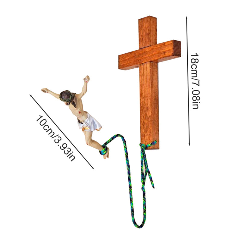 Bungee Jumping Jesus Religious Decoration