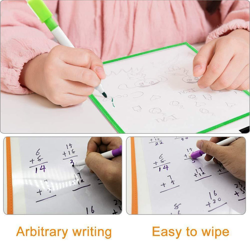 Reusable Dry Erase Pockets Set