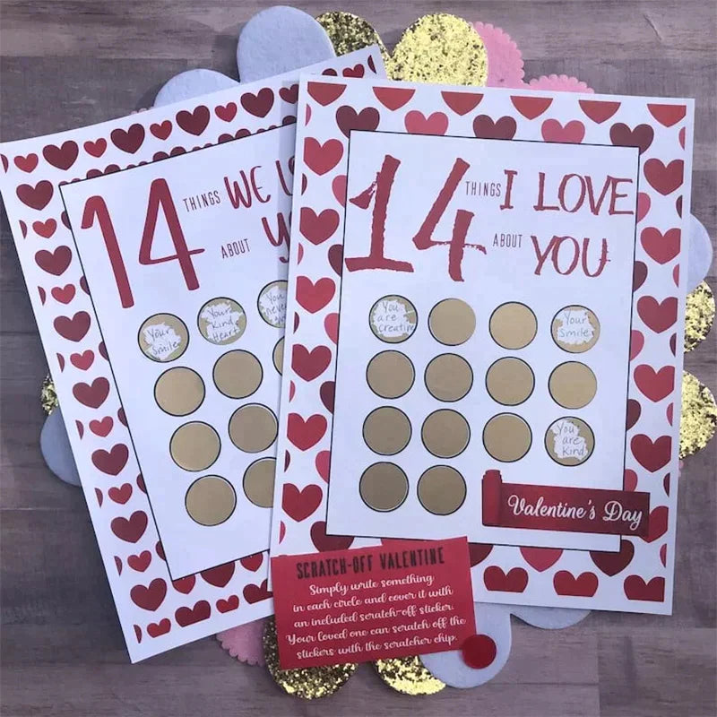 💕Valentine Scratch Off Print