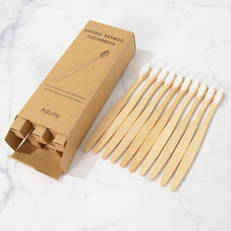 New Design Mixed Color Bamboo Toothbrush