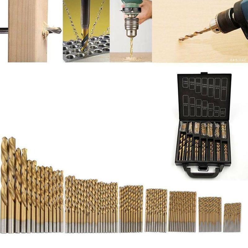 Steel Titanium-plated Twist Drill Bit (99 PCs)