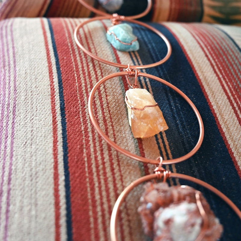 🥳Raw Crystal 7 Chakra Gemstone Wall Decor🎁