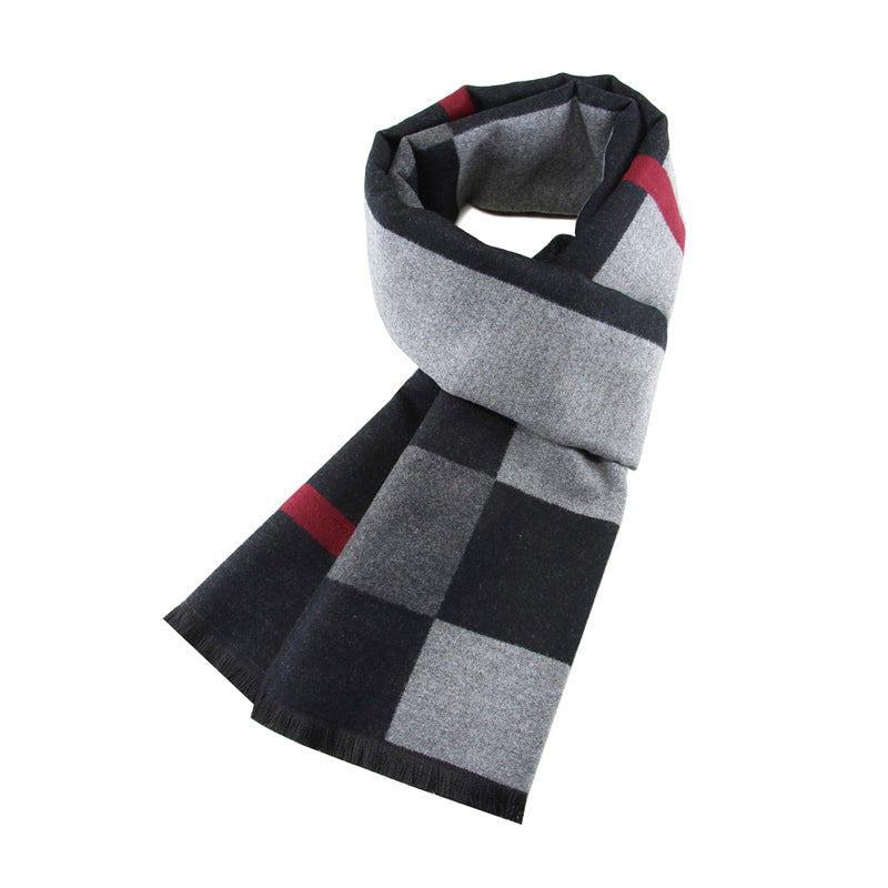 Faux Cashmere Plaid Scarf