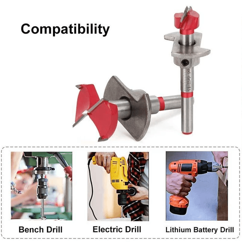 Positioning Woodworking Drill Bit Set