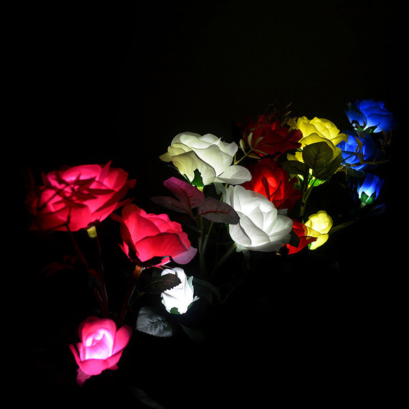 3LED Solar Rose Flower Light