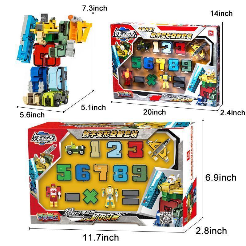 Number Learning Deformation Robot