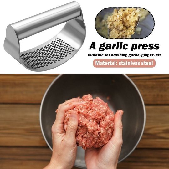 Stainless Steel Garlic Presser