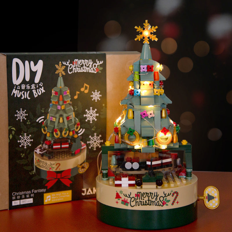 Building Block Christmas Tree Music Box