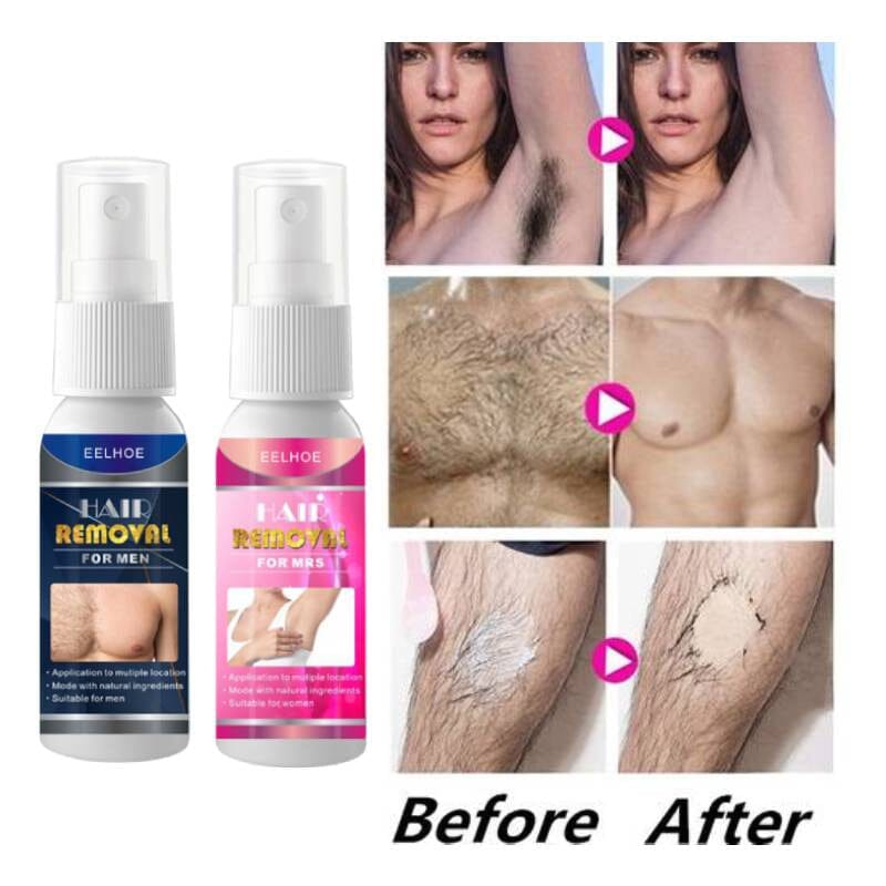 Powerful and Painless Hair Removal Spray