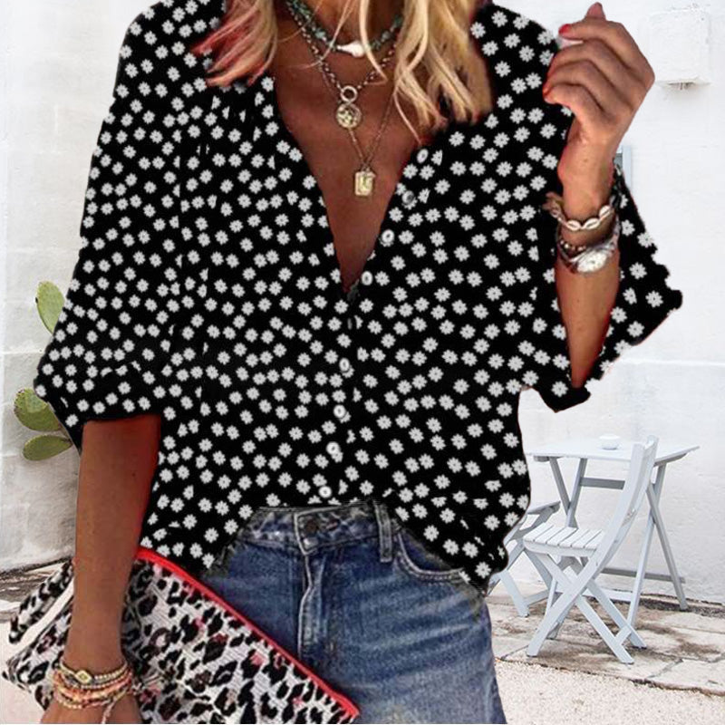 Printed Lapel Shirt