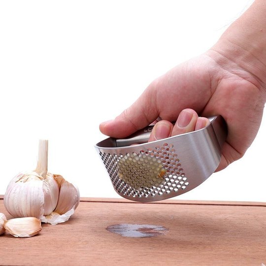 Stainless Steel Garlic Presser