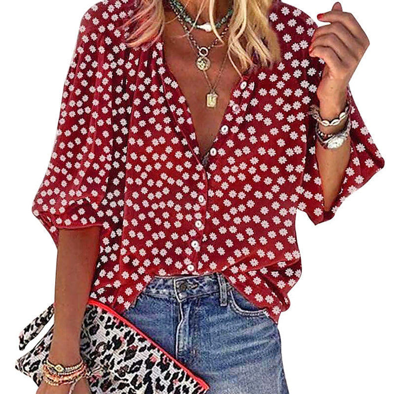 Printed Lapel Shirt