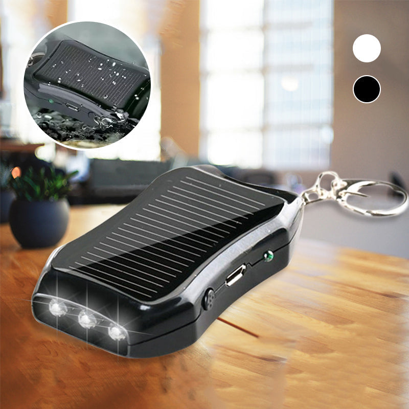 Mini Solar Power Bank Keychain