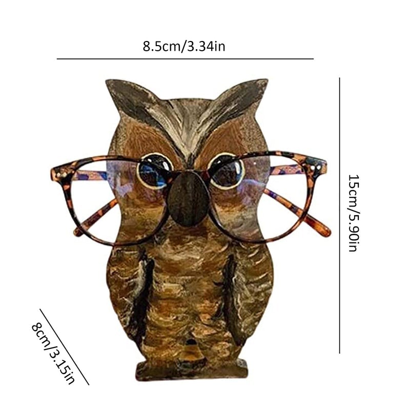 Animal-shaped mounts for glasses