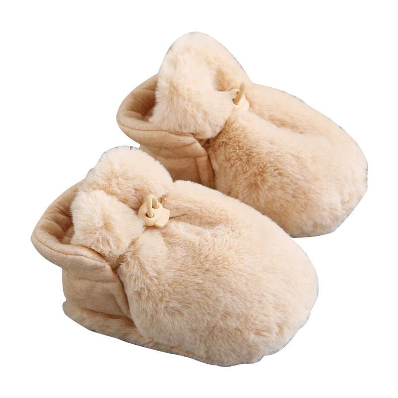 Baby Caricature Plush Cotton Shoes