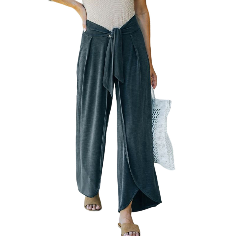 Loose Knit Wide-Leg Pants