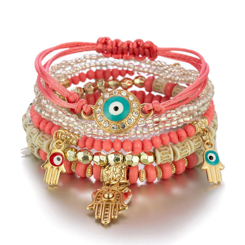 Multi-Layer Rice Bead Bracelets